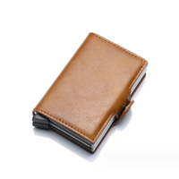 Étui de portefeuille pour carte d'identité personnalisée FOCUS, en cuir PU, blocage RFID, impression UV écologique, porte-cartes de crédit promotionnel