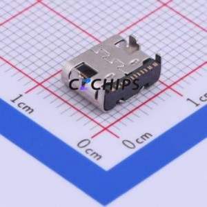 USB-310F-B-SU USB Connector SMD Connector ( Connector Type: Type-C )( Gender: Female )( Mounting Type: Horizontal Mount ) - Product Image 2