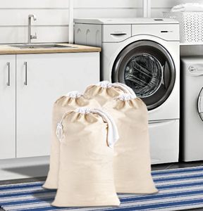 <b>Extra</b> <b>Large</b> Gift Sack Cotton for Heavy Duty Cotton Canvas Drawstring Closure Washable School Travel Laundry Bag - Product Image 6