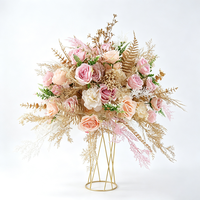 Hochzeitstisch-Mittelstück Künstliche Hortensien-Rosen-Blumenkugel 50cm Simulierte Blumenkugel