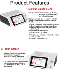 Implant Gigi dengan Unit Piezo Ultrasurgery Layar Sentuh dan Mesin Motor Implant Elektrik - Product Image 3