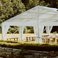 Tente de réception pour événements importants, mariage, fête, 10x12, 10x15, 10x20, 10x30, 10x40, 10x50, PVC blanc, 20 x 30, pour 100, 300, 500 personnes