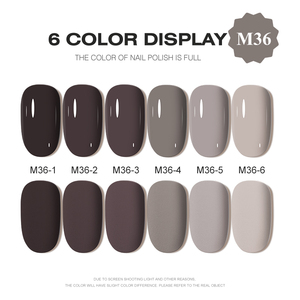 AILANUO Free Samples Design Neon Gel Uv Colors <b>Set</b> <b>Nail</b> Polish 6 Colors Kit OEM Make Your Own LOGO 15ml <b>Nail</b> GEL Polish Bottle - Product Image 2