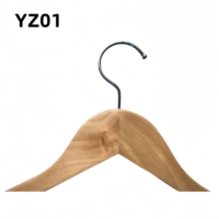 Cintres en bois naturel, gain de place, finition laquée, pour armoire, magasin, boutique, supermarché, présentation de vêtements