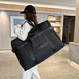 Bolsa de Viaje de Gran Capacidad, Tela Oxford Impermeable, Plegable, Correa Ajustable, Unisex, Ligera, Bolsa de Fin de Semana - Product Image 4
