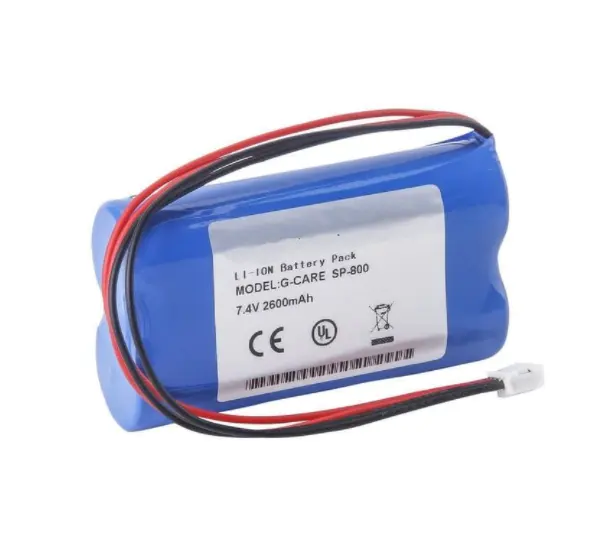 Rhino Power Hoge Capaciteit Vital Signs Monitor Batterij Voor G-CARE SP-800 BAK-18650C4 * 2 Batterij