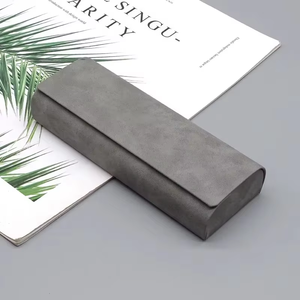 Hartschalen-Brillen etui Männer Frauen Brillen etui PU-Leder Tragbare Anti-Extrusions-Sonnenbrille Aufbewahrung sbox Faltbare Brillen tasche - Product Image 4