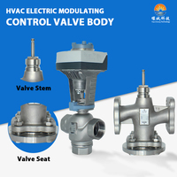 Ventilo-convecteur électrique avec contrôle de la température et de l'humidité, corps de vanne de régulation en acier inoxydable 20mm/40mm pour AHU/FAU