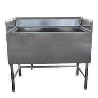 Table de travail pour évier de cuisine de restaurant en acier inoxydable de style européen avec égouttoir banc de travail commercial pour évier à une cuvette