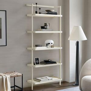 Estante para libros de pie blanco hecho en metal para uso de oficina y uso doméstico también útil para estante moderno de biblioteca - Product Image 6