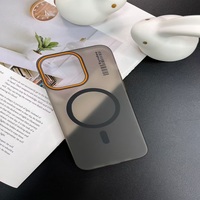 Coque magnétique Anti-jaune pour iPhone16 Pro Max coques de téléphone transparentes antichoc d'origine pour iPhone16 15 14 13 12