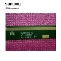 Panneau de télévision TFT UHD BOE 75 pouces avec rétroéclairage LED et interface V-by-One 8 voies 51 broches – Pièce de rechange