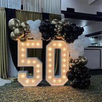 Fabricants de caractères lumineux LED personnalisés, montage mural, 3D, multicolores, télécommande/Bluetooth, étanches IP65, enseignes