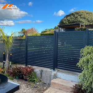 Paneles de Cercado de Aluminio de Ensamblaje Rápido OEM, Cercas Modernas de Seguridad para Patios Traseros, Cercas Perimetrales para Contratistas de Construcción de Viviendas - Product Image 1
