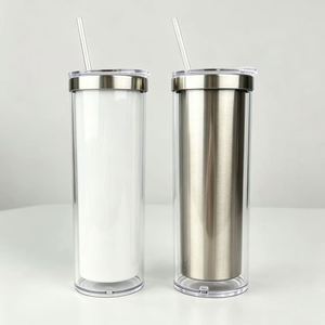 Vaso Térmico de Doble Pared de 20oz con Diseño de Bola de Nieve, Personalizable con Sublimación, con Purpurina, para Uso Diario al Aire Libre, para Viajes, para Agua - Product Image 5