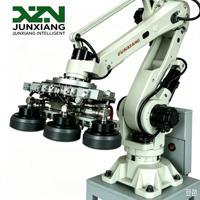Palettiseur robotisé multifonctionnel personnalisé 10-50 kg 600-1200 sacs/h avec moteur servo complet pour sacs de café, farine, maïs, bidons et bouteilles