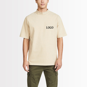 ผู้ผลิตเสื้อยืดสตรีทแวร์ทรงบ็อกซี่ผ้าฝ้ายเรียบ เสื้อยืดฤดูร้อนแบบสั่งทำ เสื้อยืดโอเวอร์ไซส์ผ้าฝ้ายหนานุ่ม - Product Image 4