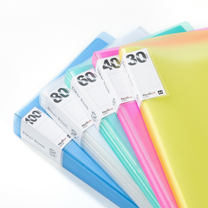 Đồ Dùng Văn Phòng Trường Học Thời Trang Sách Trưng Bày Trong Suốt A4 Bằng Nhựa PP Bìa Hồ Sơ Trình Bày Màu Kẹo - Product Image 3