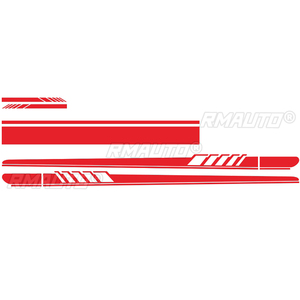 5Pcs Universal DIY <b>Vinyl</b> Racing Stripe Side Body Car Hood Rearview Mirror <b>Decal</b> Sticker for Car Vehicle Waterproof Scratchproof - Product Image 6
