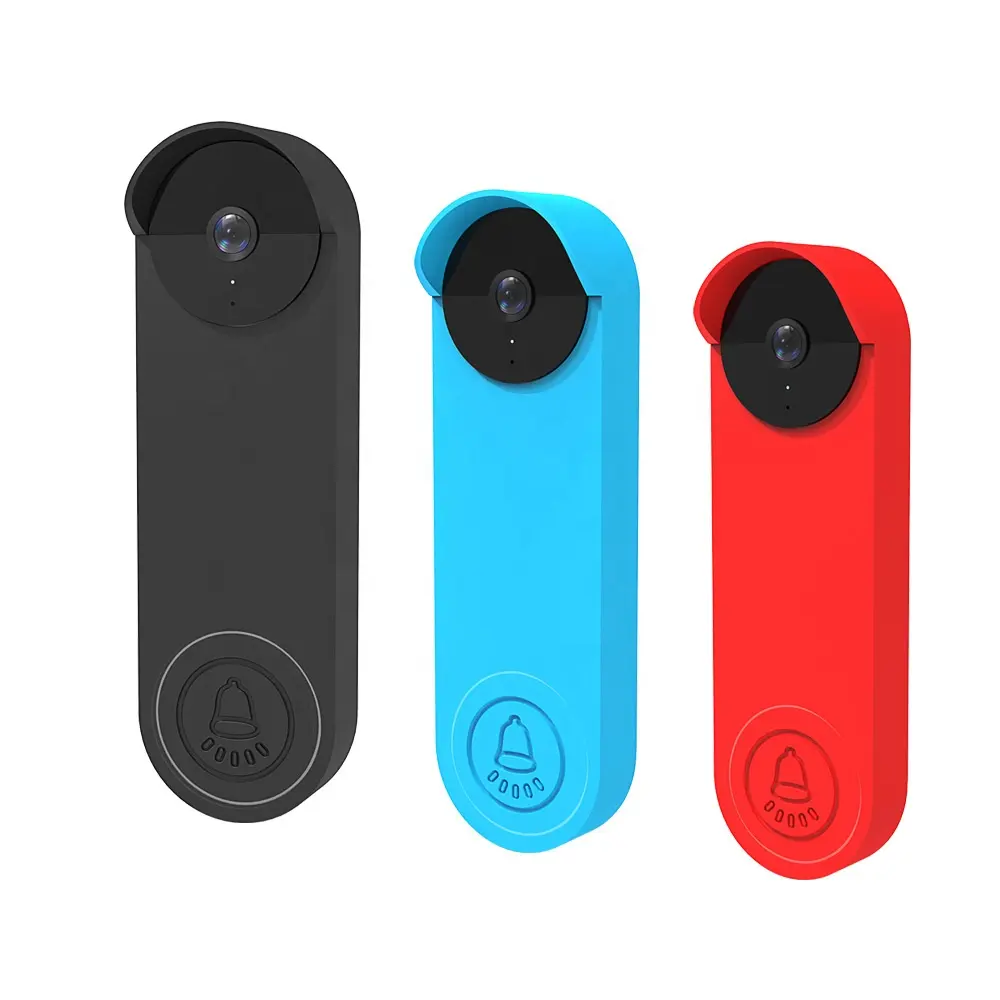 Copertura protettiva in Silicone per campanello custodia impermeabile per campanello per porta a prova di caduta per Google Nest Ring accessori per campanello Video