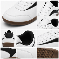 Zapatos Casuales para Hombre, con Puntera Ancha, con Cordones, de Caña Baja, Transpirables, Ligeros, Cómodos, con Suela de Goma, Blancos