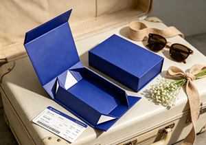Eco-Friendly High-End Klein Blue Foldable <b>Magnetic</b> <b>Gift</b> <b>Box</b> Four-Color Printing Made Thick Colored Rigid Cardboard Integrated - Product Image 6