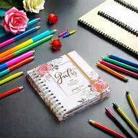 Impression personnalisée en gros de planificateur de prière, livre chrétien à spirale, journal de manifestation spirituelle guidé par la Bible pour femmes