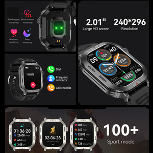 นาฬิกาสมาร์ทวอทช์ ZW66 สำหรับผู้ชาย กันน้ำ ใช้งานกลางแจ้ง แบตเตอรี่ 300mAh วัดอัตราการเต้นของหัวใจ นาฬิกาออกกำลังกาย รองรับการโทรผ่านบลูทูธ - Product Image 2