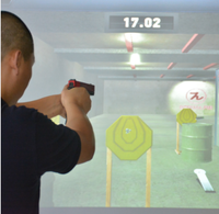 Máquina de Juego de Disparos Interactiva con Pistola de Juguete Multijugador Comercial para Interiores, Simulador de Disparos con Proyección Interactiva