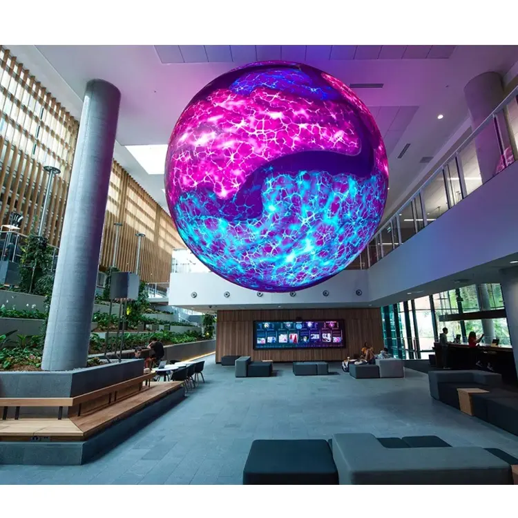 New Arrival Soft module screen half sphere LED Display led video wall Indoor advertising round led ball Flexible LED Panel