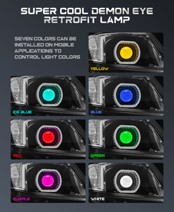 OJOS DE ANGEL 5D ANGEL EYES RGB Anelli LED Multicolore, Impermeabili, Universali - Product Image 1