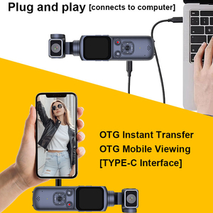 Pocket Handheld <b>Gimbal</b> <b>Camera</b> 64MP 4K30fps 330. Auto 31 Filters 1.72" Touch Screen Vlogging 4K Video Recording Cap - Product Image 2