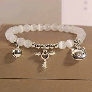 Trending in stile gotico braccialetti di fascino di moda per ragazze in stile coreano con corda di pietra a farfalla vendita calda all'ingrosso - Product Image 1
