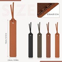 Marcapáginas de Cuero PU en Blanco y de Color Sólido con Logotipo Grabado para la Escuela, Venta al por Mayor de Fábrica, para Grabado Láser Xtool, Regalos Empresariales
