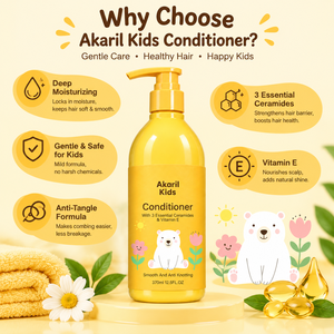 Akaril 370ml Crème Capillaire Nourrissante à la Camomille et Céramide, Enrichie en Huile de Jojoba Naturelle, pour Cheveux Frisés d'Enfants – Approvisionnement Direct Usine - Product Image 4