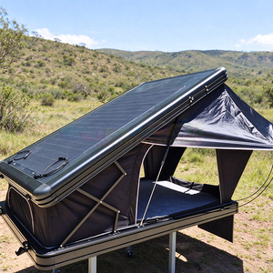 Tente de toit rigide 4x4 pour 4 personnes, ouverture latérale, hybride, imperméable, en aluminium, pour voiture - Product Image 4