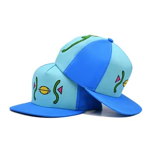 Cap Manufacturer Custom Snap Back Caps High Quality Embroidery Logo Adjustable Flat Bill Hat Snapback Cap