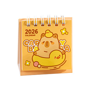 Mini Calendario de Escritorio Kapibala 2026, Diseño Animado, Lindo, Portátil, Agenda para Estudiantes, Decoración - Product Image 3