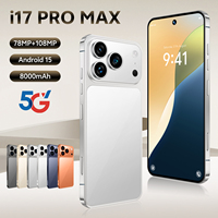 Smartphone Android Super 17 Pro Max 5G Buatan China Layar Besar 7.3 Inci RAM 16GB + Penyimpanan 1TB Android 15 Ponsel Berkualitas Baik