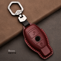 Porte-clés de voiture en cuir avec anneau de chaîne pour Mercedes Benz W203 W210 W211 W124 W202 W204 AMG, accessoires