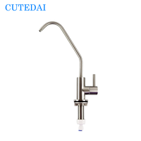 Robinet purificateur RO monotrou en acier inoxydable SUS304 moderne, 1 poignée, sans plomb, à montage sur plan, en promotion