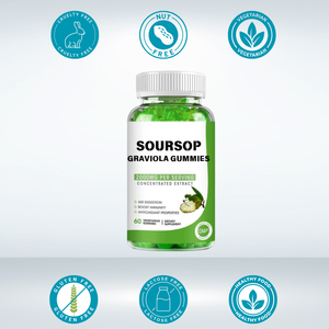 Extracto de hojas de Graviola de Guanábana de etiqueta privada Suplemento alimenticio de gomitas de Graviola orgánica - Product Image 4