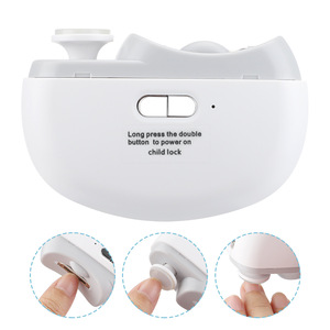 Coupe-ongles électrique 2-en-1 pratique pour les soins quotidiens à domicile, avec lame en alliage et <span class=keywords><strong>lime</strong></span> en <span class=keywords><strong>verre</strong></span> nano pour le vernis à ongles et les soins de beauté à domicile - Product Image 1