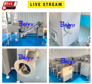 Máquina profesional para hacer salchichas con aprobación CE Baiyu, <span class=keywords><strong>picadora</strong></span> de carne, máquina <span class=keywords><strong>picadora</strong></span> de carne para carnicería y fábrica de procesamiento de alimentos - Product Image 3