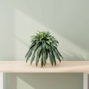 Grande plante artificielle de fougère avec frondes et lianes réalistes pour la décoration murale de la maison et du bureau - Product Image 2
