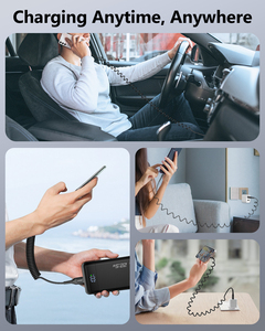 Free Sample SUNGUY Nylon Braided 18W USB C <b>Data</b> <b>Cable</b> Retractable Fast Charging <b>Cable</b> for Mobile Phone Car Power Bank - Product Image 4