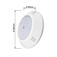 Lampes de piscine sous-marines LED RGB raffinées IP68 AC12V 35W, lampes sous-marines remplies de résine, projecteur de piscine