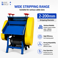 Machine à dénuder les câbles usagés automatique de haute qualité SHINEWORLD, machine à dénuder les fils de cuivre usagés, en promotion