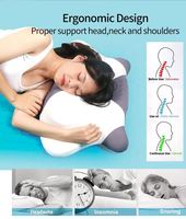 Almohada de Espuma Viscoelástica Panda Contour para Alivio del Dolor de Cuello, 200 Hilos, Antipresión, Ecológica, Funda Lavable con Cremallera, Personalizable para Parejas