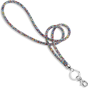 2023 Full Diamond Phone <b>Lanyard</b>, Exhibition Badge Keychain, ID Card Holder, European and American Style Diamond-Encrusted - Product Image 5